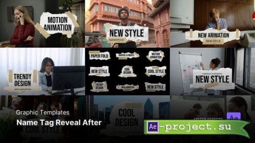 Videohive - Graphic Template - Name Tag Reveal After Effects Template - 52452209 - Project for After Effects