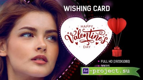 Videohive - Valentine's Day Wishing Card - 50273365 - Project for After Effects