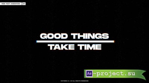 Videohive - RGB Text Animation | AE - 51741216 - Project for After Effects