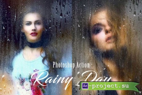 Rainy Day Photoshop Action 97962749