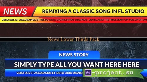 News Lower Thirds Pack 20 725414 - Project for After Effects