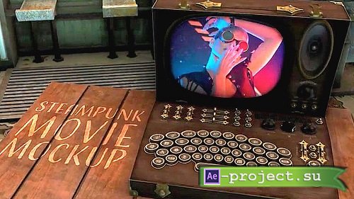 Steampunk Movie Mockup 2585896 NEW - Premiere Pro Templates