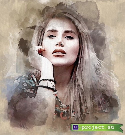 Watercolor Mixed Art Painting - 279156441