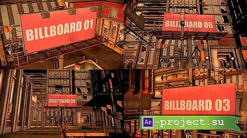 Post-Apocalyptic Billboard Mockup 2615087 - Project for After Effects 