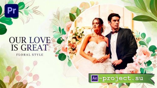 Videohive - Floral Wedding Slideshow | mogrt - 52469934 - Premiere Pro Templates