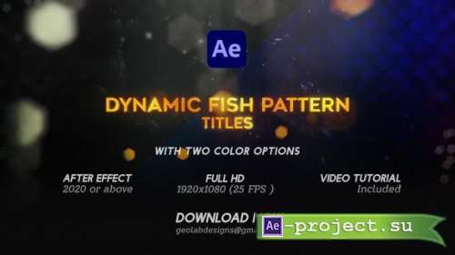 Videohive - Dynamic Fish Pattern Titles l Aqua Titles - 50329409 - Project for After Effects
