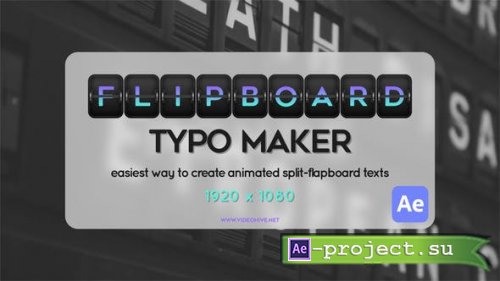 Videohive - Flipboard Typo Maker - 52518818 - Project for After Effects
