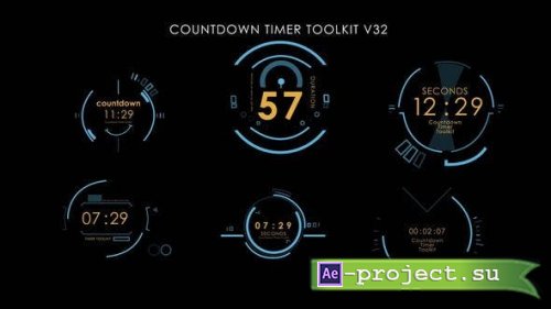 Videohive - Countdown Timer Toolkit V32 - 52592296 - Project for After Effects