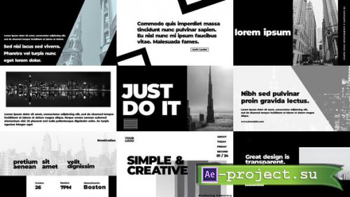 Videohive - Typography Slides | AE - 52566087 - Project for After Effects