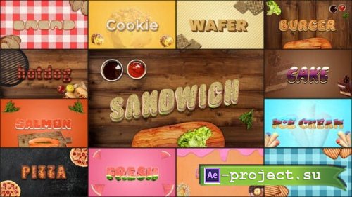 Videohive - Food Text Effects - 52620448 - Project for After Effects