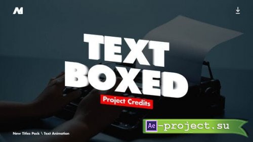 Videohive - Text - Box Animator | After Effects - 52620044 - Project for After Effects