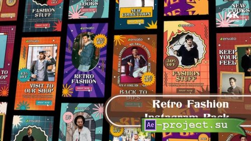 Videohive - Retro Commercial Instagram Stories Pack - 52622673 - Project for After Effects