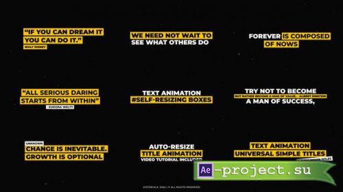 Videohive - Text Animation | After Effects - 52633380 - Project for After Effects