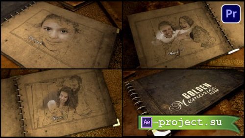 Videohive - Golden Memories Album - 52602087 - Premiere Pro Templates