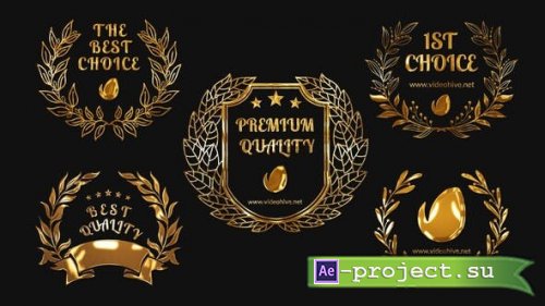 Videohive - 5 Golden Awards - 52702161 - Project for After Effects