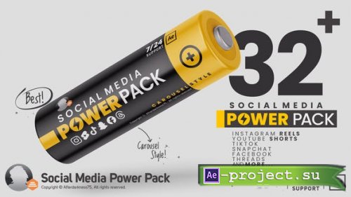 Videohive - Social Media Power Pack - 49652138 - Project for After Effects