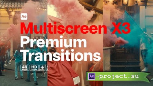 Videohive - Premium Transitions Multiscreen X3 - 52725286 - Project for After Effects
