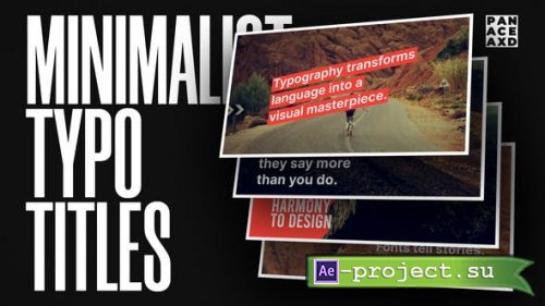 Videohive - Minimalist Typo Titles - 52734643 - Project for After Effects