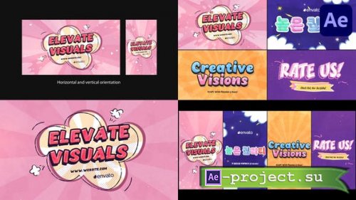 Videohive - Creative Typography Slides And Stories | After Effects - 52680947 - Project for After Effects