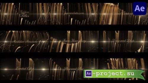 Videohive - Gold Titles for After Effects - 52680914 - Project for After Effects