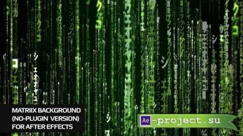 Videohive - Matrix Background For Ae No Plugin - 52784005 - Project for After Effects