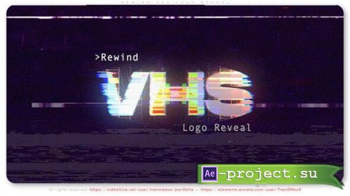 Videohive - Rewind VHS Logo Reveal - 52779804 - Project for After Effects