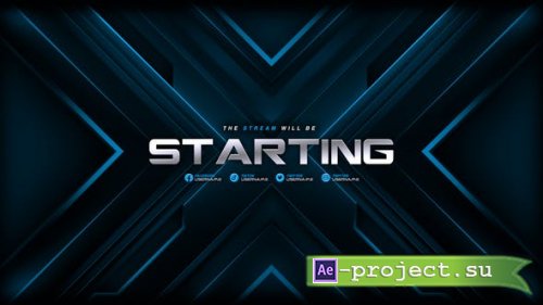 Videohive - Blue Modern Screen Stream Package - 52766696 - Project for After Effects