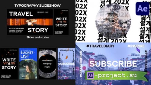 Videohive - Typography Slideshow for After Effects - 52786232 - Project for After Effects