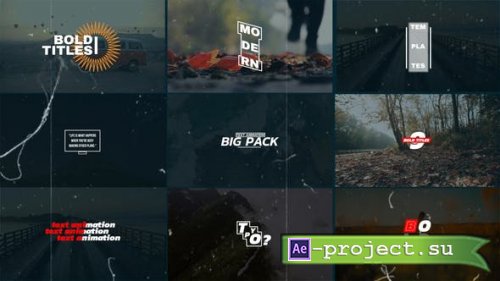 Videohive - Bold Text Titles - 52854024 - Project for After Effects