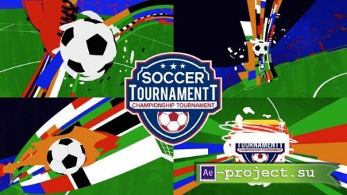 Videohive - Soccer Tournament Logo Reveal - 52846500 - Project for After Effects