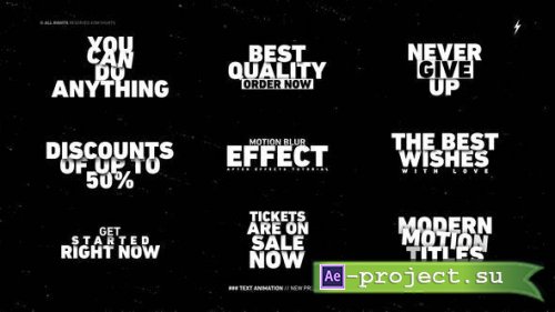 Videohive - Text Animation || After Effects - 52857503 - Project for After Effects