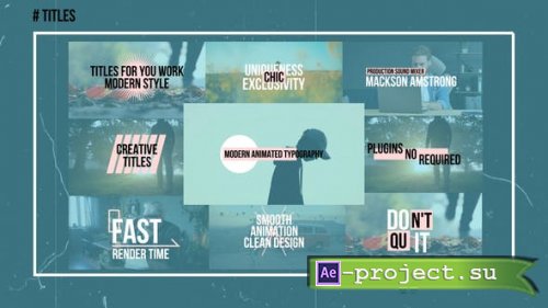 Videohive - Simple Titles | AE - 52856163 - Project for After Effects