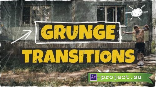 Videohive - Grunge Transitions - 52860438 - Project for After Effects