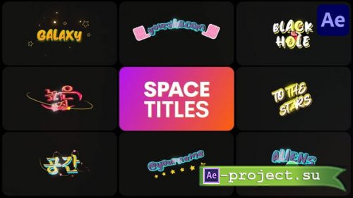 Videohive - Space Titles for After Effects - 52855654 - Project for After Effects