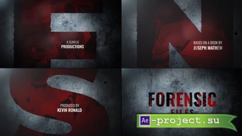 Videohive - Forensic Files I Title Sequence - 52860412 - Project for After Effects