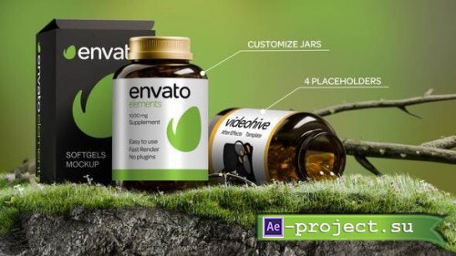 Videohive - Medicine Pharma Supplement Jar and Box Mockup - 52889870 - Project for After Effects