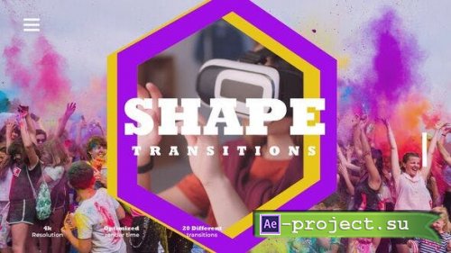 Videohive - Shapes Transitions - 52907814 - Project for After Effects