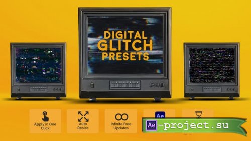 Videohive - Digital Glitch Presets - 52890994 - Project & Script for After Effects