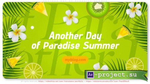 Videohive - Another Day of Paradise Summer - 52911491 - Project for After Effects