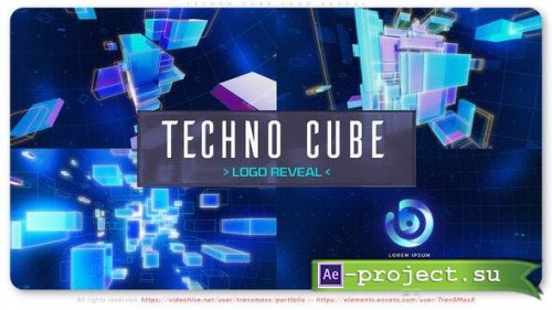 Videohive - Techno Cube Logo Reveal - 52917128 - Project for After Effects