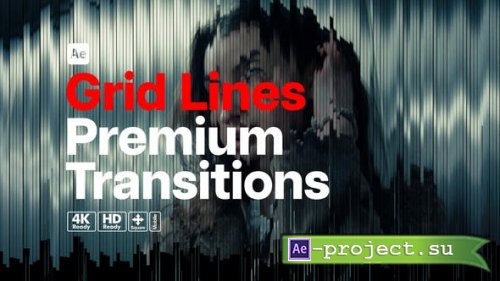 Videohive - Premium Transitions Grid Lines - 52939343 - Project for After Effects