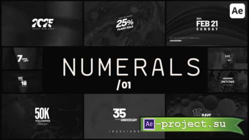 Videohive - Numerals 01 - 52879120 - Project for After Effects