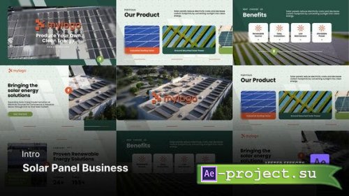 Videohive - Intro/Opening Video - Solar Panel Business After Effects Template - 52936076 - Project for After Effects