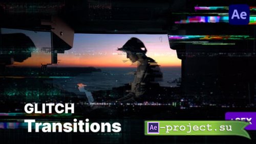 Videohive - Seamless Glitch Transitions - 52989682 - Project for After Effects