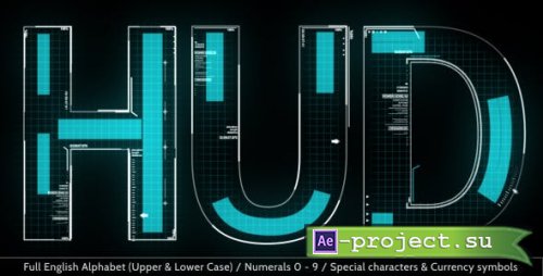 Videohive - Animated Hud Alphabet - 5080801 - Project for After Effects