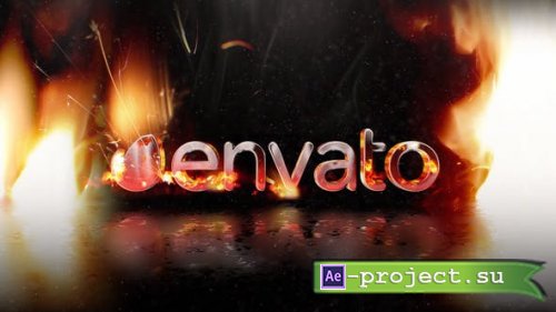 Videohive - Fire Logo Born from Magma - 45425989 - Project for After Effects