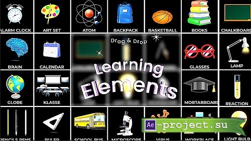 Drag & Drop Learning Elements 2559207 - Project for After Effects