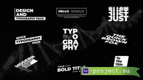 Videohive - Bold Titles 3.0 | After Effects - 53062891 - Project for After Effects