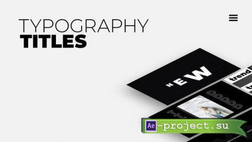 Videohive - Typography Titles 1.0 | After Effects - 53062798 - Project for After Effects