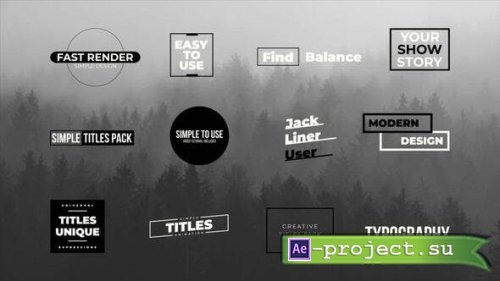 Videohive - Simple Titles 1.0 | After Effects - 53062937 - Project for After Effects